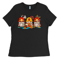 Black firefighter gnomes Ladies Tee - Zillion Design Studio