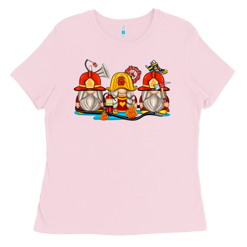 Firefighter Gnomes Ladies Tee by Zillion Design Studio | Teevron