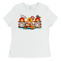 White firefighter gnomes Ladies Tee - Zillion Design Studio