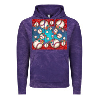 Cloud Purple baseball paisley and jean pattern Vintage Hoodie - JahusDesignShop