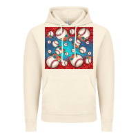 Vintage Arctic baseball paisley and jean pattern Vintage Hoodie - JahusDesignShop