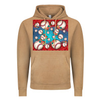 Vintage Camel baseball paisley and jean pattern Vintage Hoodie - JahusDesignShop