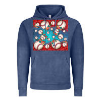 Vintage Denim baseball paisley and jean pattern Vintage Hoodie - JahusDesignShop