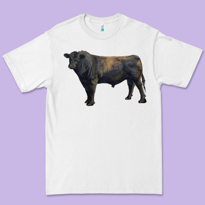 Black Angus Bull Premium Tee Designed By Ranaportraitstore
