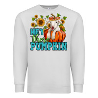Dove Grey hey there pumpkin lamb Premium Sweatshirt - Jasminsmagicworld