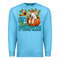 Ocean Blue hey there pumpkin lamb Premium Sweatshirt - Jasminsmagicworld