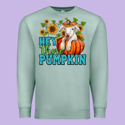Hey There Pumpkin Lamb Premium Sweatshirt Designed By Jasminsmagicworld