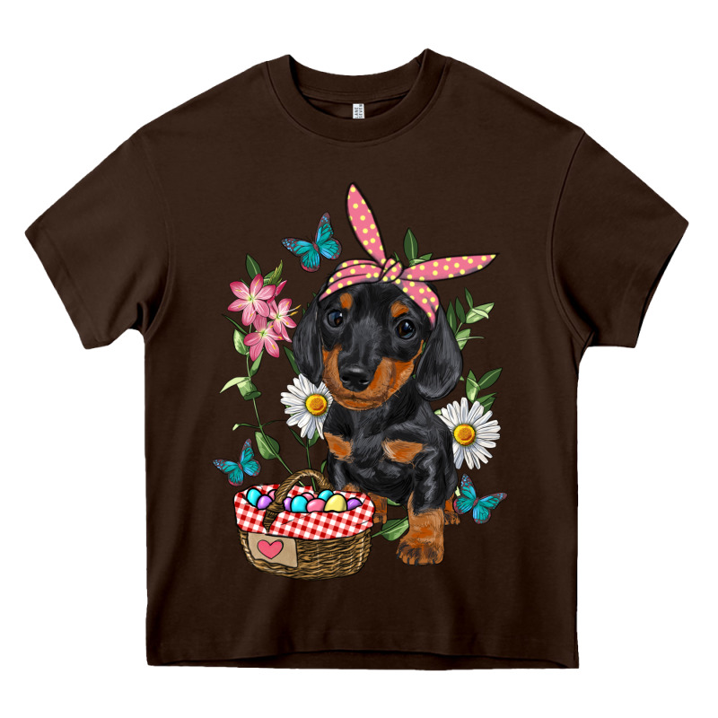 Easter Dachshund Heavy Core Tee by RanaPortraitStore | Teevron
