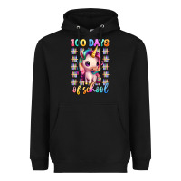 Black 100 days of school unicorn Heavyweight Hoodie - Artiststas