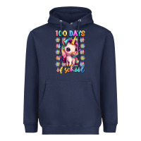 Navy 100 days of school unicorn Heavyweight Hoodie - Artiststas