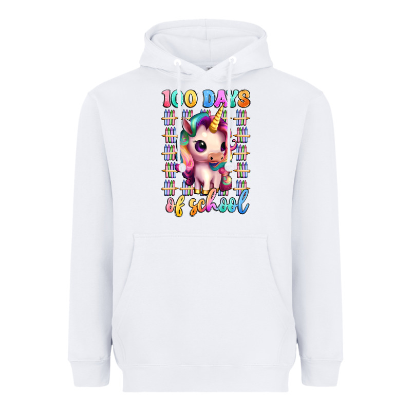 100 Days Of School Unicorn Heavyweight Hoodie by Artiststas | Teevron