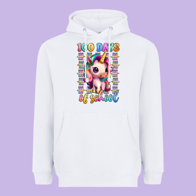 100 Days Of School Unicorn Heavyweight Hoodie Designed By Artiststas