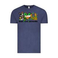 Vintage Denim peace love st patricks Vintage Tee - AdoDesignShop