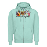 Peace Love Nursing Zipper Hoodie | Teevron