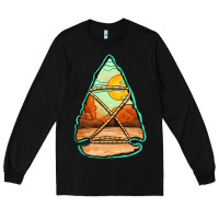 Black western desert arrowhead Long Sleeve Tee - Jasminsmagicworld