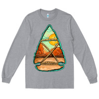 Heather Grey western desert arrowhead Long Sleeve Tee - Jasminsmagicworld
