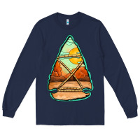 Navy western desert arrowhead Long Sleeve Tee - Jasminsmagicworld