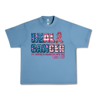 Pebble Blue heal cancer with cancer ribbon Urban Heavy Tee - AdoDesignShop