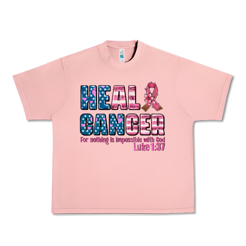 Heal Cancer With Cancer Ribbon Urban Heavy Tee by AdoDesignShop | Teevron
