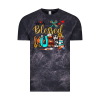 Cloud Black blessed nurse Vintage Tee - BundleAndBundleShop