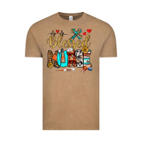 Vintage Coffee blessed nurse Vintage Tee - BundleAndBundleShop