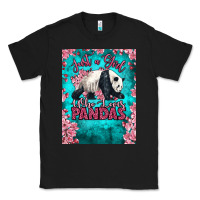 Black just a girl who loves pandas Classic Tee - LillyAllenDesigns