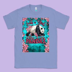 Just A Girl Who Loves Pandas Classic Tee Designed By Lillyallendesigns