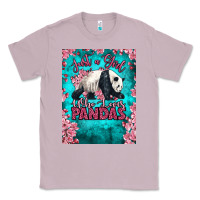 Lilac just a girl who loves pandas Classic Tee - LillyAllenDesigns