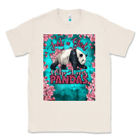 Natural just a girl who loves pandas Classic Tee - LillyAllenDesigns