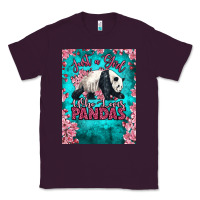 Plum just a girl who loves pandas Classic Tee - LillyAllenDesigns