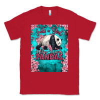 Red just a girl who loves pandas Classic Tee - LillyAllenDesigns
