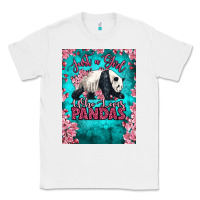 White just a girl who loves pandas Classic Tee - LillyAllenDesigns