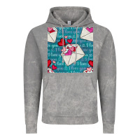 Cloud Rock valentines day envelope with hearts Vintage Hoodie - BundleAndBundleShop