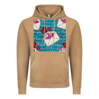 Vintage Camel valentines day envelope with hearts Vintage Hoodie - BundleAndBundleShop