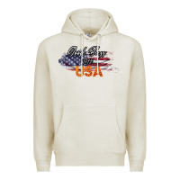 Oatmeal Heather God Bless The USA Premium Hoodie - Bettercallsaul