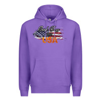 Purple God Bless The USA Premium Hoodie - Bettercallsaul