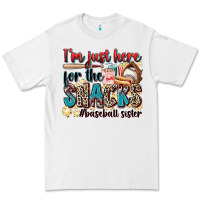 White i'm just here for the snacks #baseball sister Premium Tee - Zillion Design Studio
