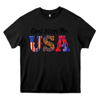 Black god bless the usa Heavy Core Tee - texasbilliewilder