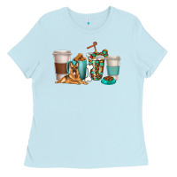 Baby Blue german shepherd dog coffee cups Ladies Tee - texasbilliewilder