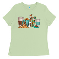 Matcha german shepherd dog coffee cups Ladies Tee - texasbilliewilder