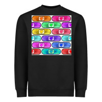 Black plaster seamless pattern Heavyweight Sweatshirt - BundleAndBundleShop