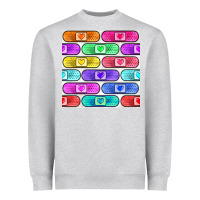 Heather Grey plaster seamless pattern Heavyweight Sweatshirt - BundleAndBundleShop