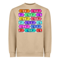 Mushroom plaster seamless pattern Heavyweight Sweatshirt - BundleAndBundleShop