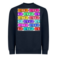 Navy plaster seamless pattern Heavyweight Sweatshirt - BundleAndBundleShop