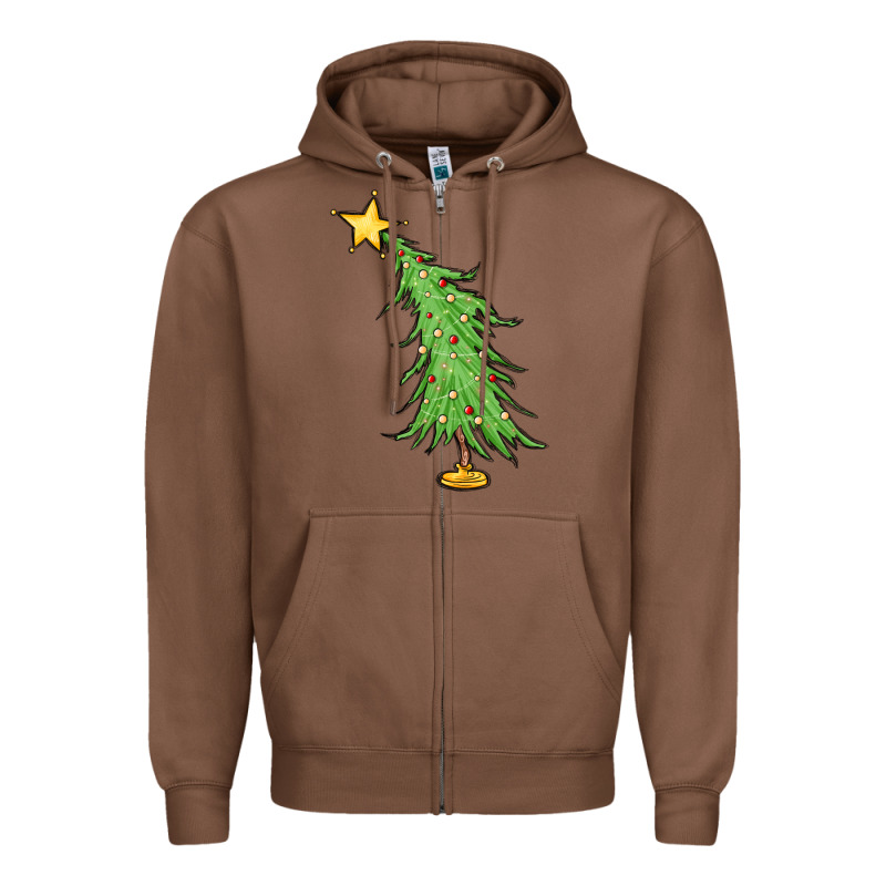 Trendy Christmas Tree Zipper Hoodie by MaliasSmallBusiness | Teevron