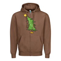 Chestnut trendy christmas tree Zipper Hoodie - MaliasSmallBusiness