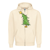 Sandshell trendy christmas tree Zipper Hoodie - MaliasSmallBusiness