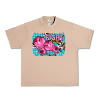 Burro fight with boxing gloves and cancer ribbon Urban Heavy Tee - AdoDesignShop