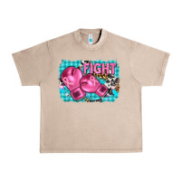 French Oak fight with boxing gloves and cancer ribbon Urban Heavy Tee - AdoDesignShop