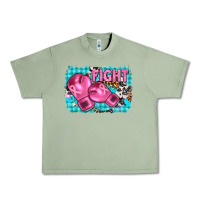 Oil Green fight with boxing gloves and cancer ribbon Urban Heavy Tee - AdoDesignShop